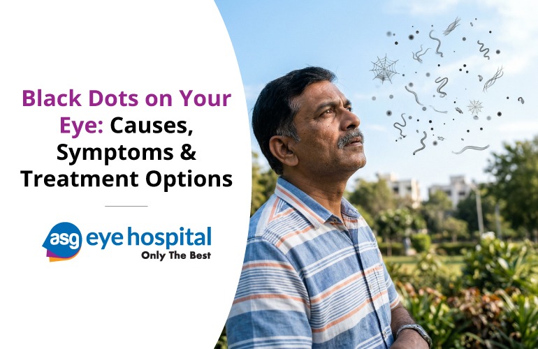 black dots in vision