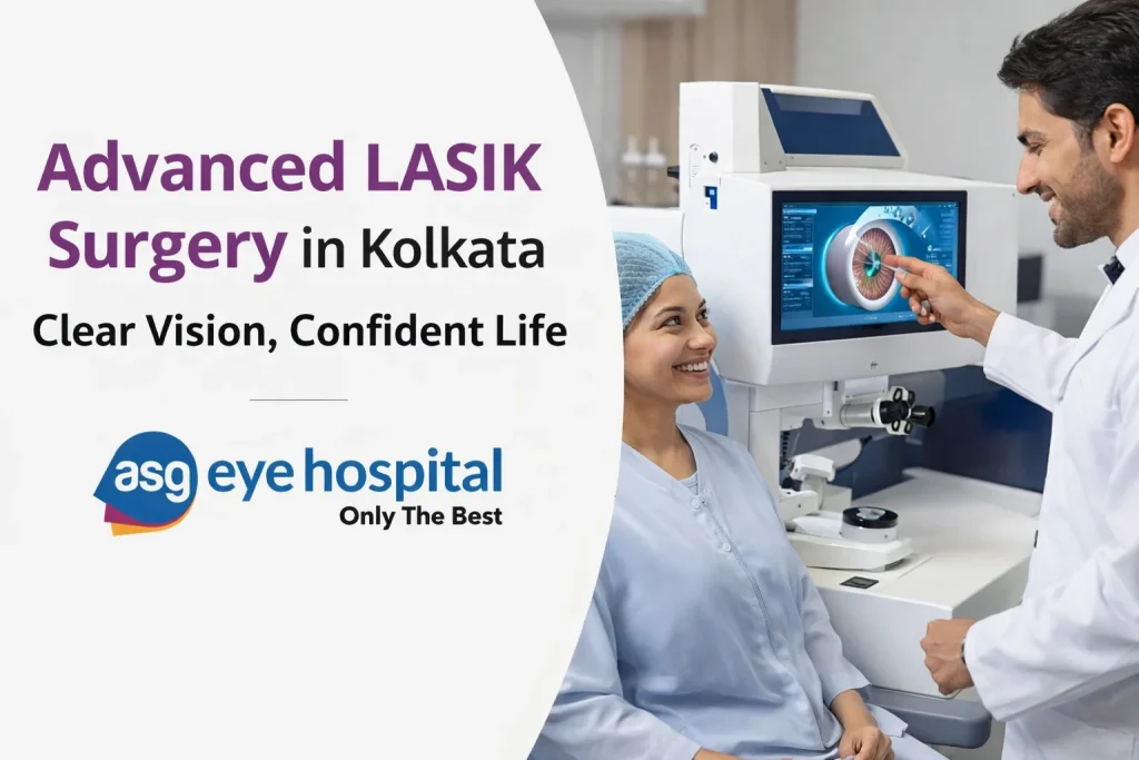 Advanced LASIK surgery consultation at ASG Eye Hospital Kolkata with modern laser technology.
