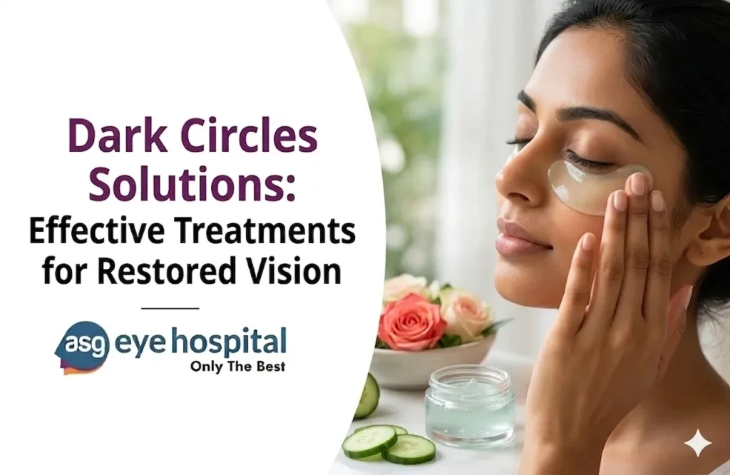 Person looking in mirror with visible dark circles under eyes while applying natural eye care remedy for healthier skin and brighter eyes