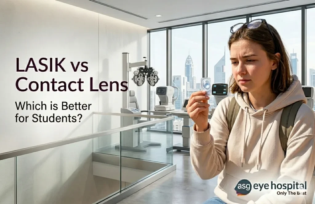 LASIK vs contact lenses comparison for students