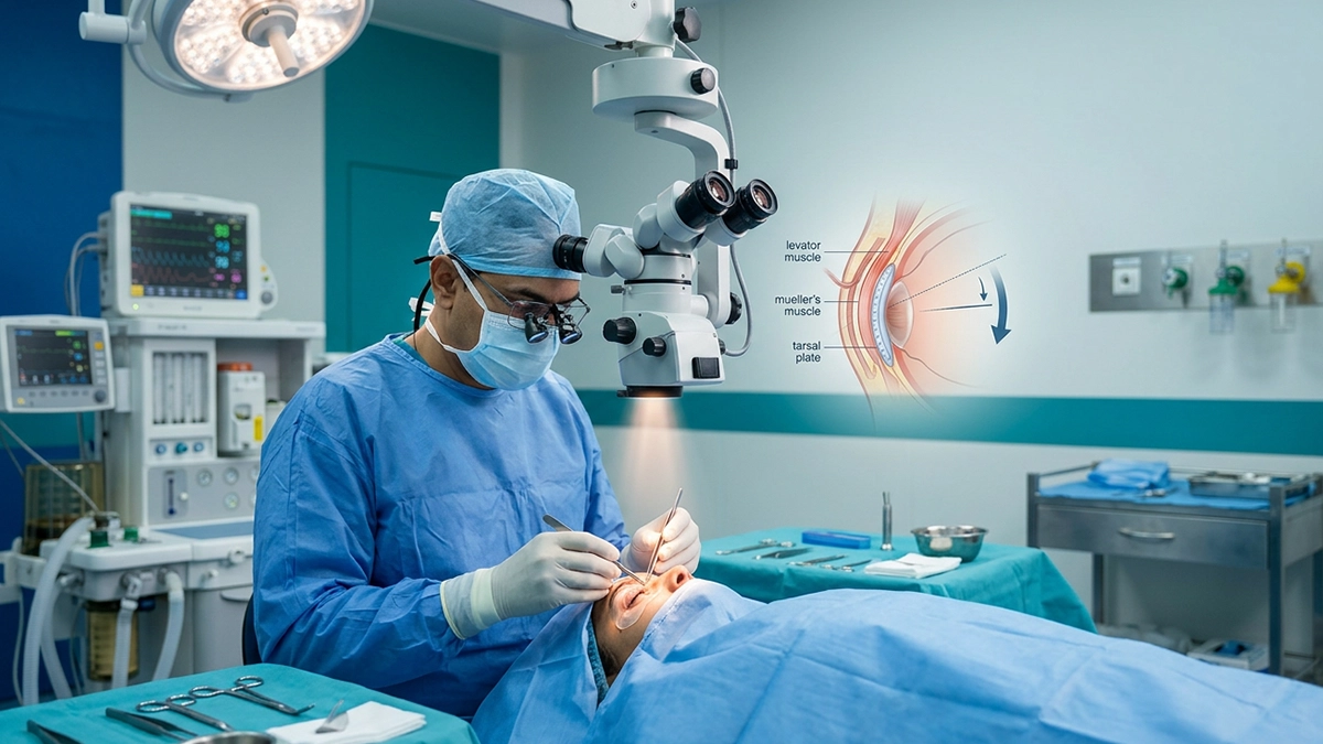 Ptosis Surgery Procedure Recovery Benefits and Results Guide