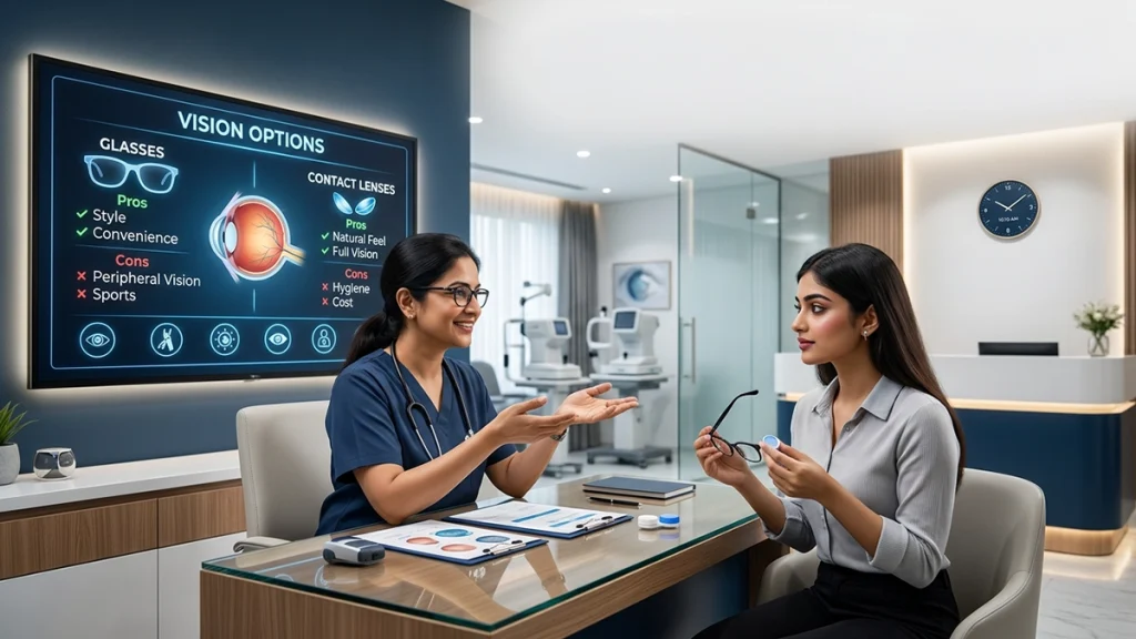 Glasses vs Contact Lenses Comparison Guide for Eye Health, Comfort and Vision Correction