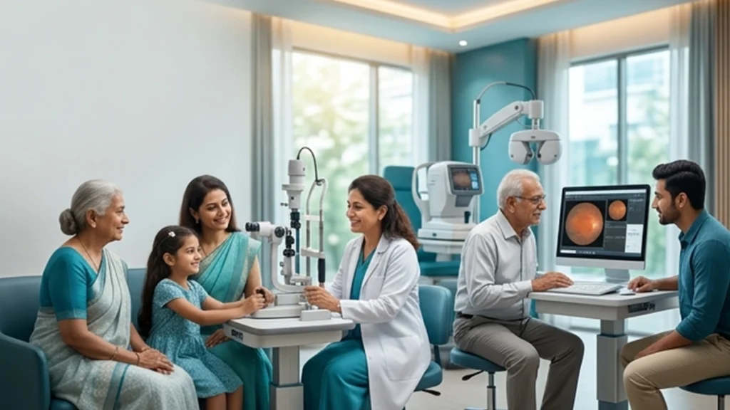 Eye specialist performing a comprehensive eye exam to check vision and detect eye diseases early for healthy long-term eyesight.