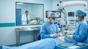 Eye specialist explaining trabeculectomy surgery, including the procedure, recovery, potential risks, success factors, and glaucoma care.